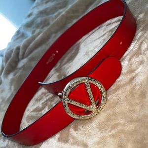 Red Valentino Belt with Gold Buckles size S